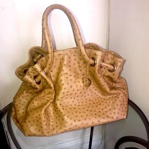 Furls Bag Authentic Ostrich Leather